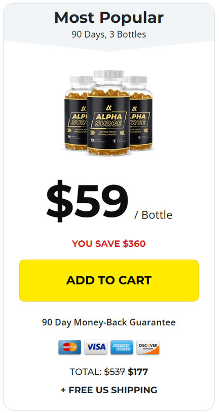 Alpha Surge Buy 4 Bottle Discount